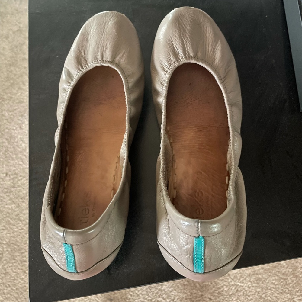Taupe Tieks size 10